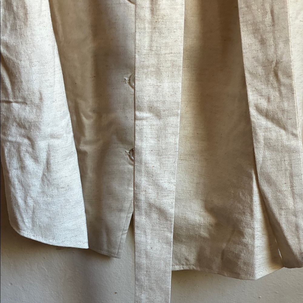 Vince Beige Button-Down Mini Dress - Picture 6 of 8